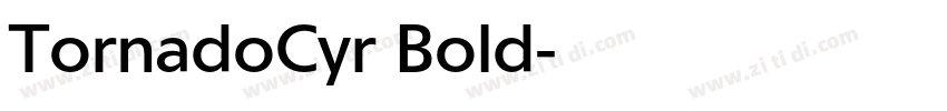 TornadoCyr Bold字体转换